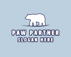 Polar Bear Wildlife logo design