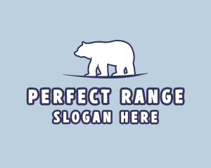 Polar Bear Wildlife logo design