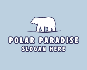 Polar Bear Wildlife logo design