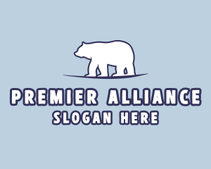 Polar Bear Wildlife logo design