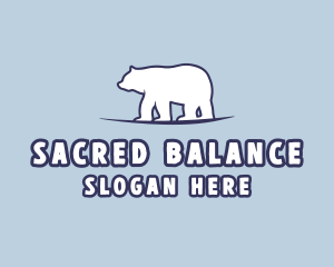 Polar Bear Wildlife logo design