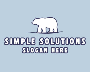 Polar Bear Wildlife logo design