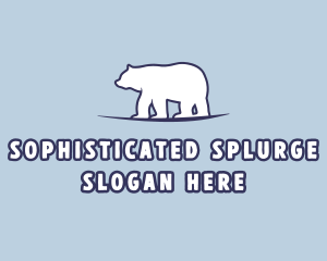 Polar Bear Wildlife logo design