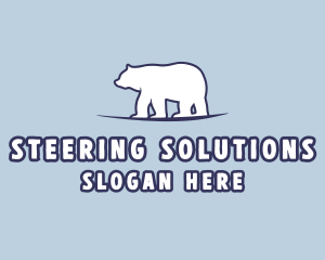 Polar Bear Wildlife logo design