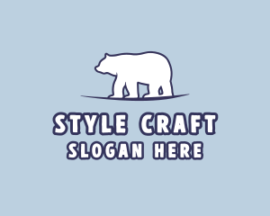 Polar Bear Wildlife logo design