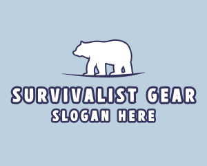 Polar Bear Wildlife logo design