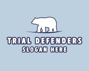 Polar Bear Wildlife logo design