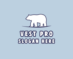 Polar Bear Wildlife logo design