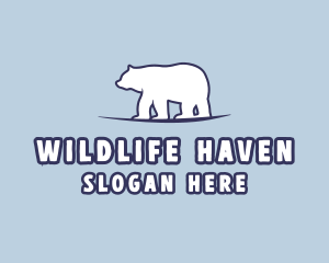 Polar Bear Wildlife logo design