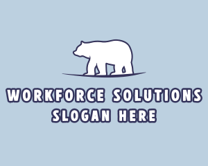 Polar Bear Wildlife logo design