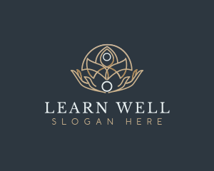 Hand Lotus Wellness logo design