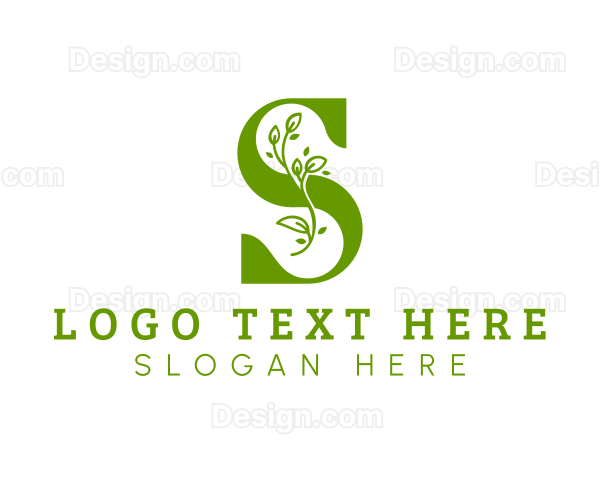 Natural Vine Letter S Logo