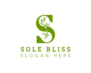 Natural Vine Letter S logo design