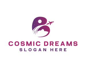 Space Rocket Astronomy Logo