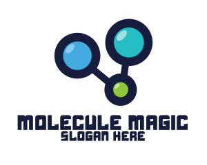 Colorful Modern Molecule logo