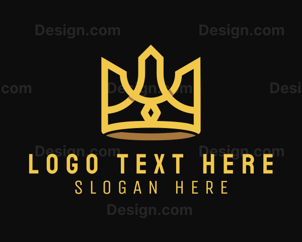 Golden Premium Crown Logo