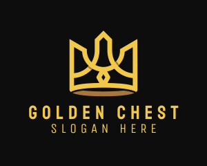 Golden Premium Crown  logo design