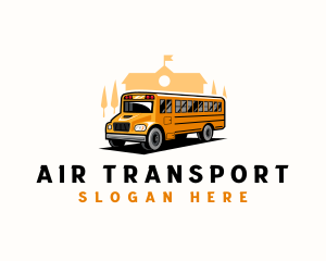 School Bus Shuttle logo design