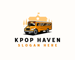 School Bus Shuttle logo design