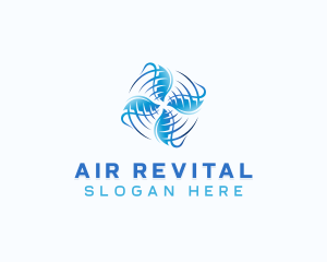 HVAC Wind Propeller logo design