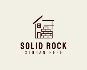 Construction Brick House logo design