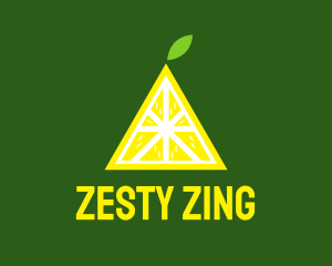 Triangle Lemon Fruit logo