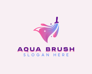 Painter Brush Painting logo design