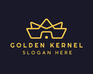 Golden Crown Boutique logo design