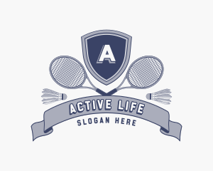 Sports Badminton Tournament logo design