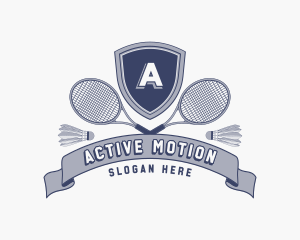 Sports Badminton Tournament logo design