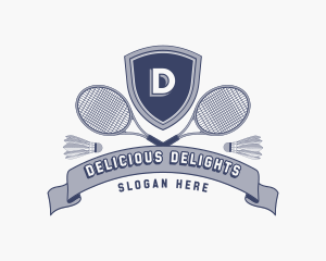 Sports Badminton Tournament logo design