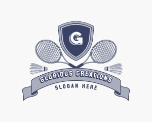 Sports Badminton Tournament logo design