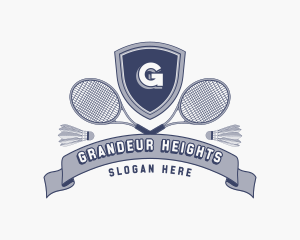 Sports Badminton Tournament logo design