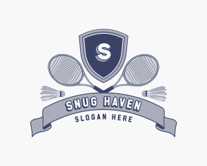 Sports Badminton Tournament logo design