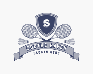 Sports Badminton Tournament logo design