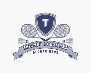 Sports Badminton Tournament logo design