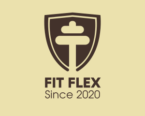 Fitness Dumbbell Shield logo