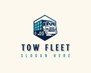 Transportation Truck Cargo logo design