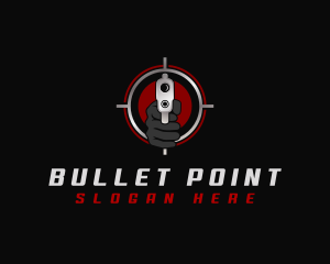 Hand Gun Shooting logo