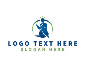 Yoga Wellness Human logo