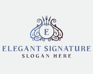 Luxury Gourmet Restaurant logo design