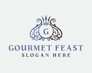 Luxury Gourmet Restaurant logo design