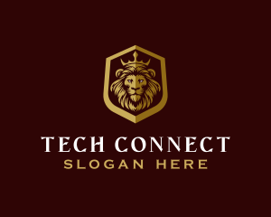 Luxury Lion Shield  logo