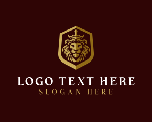 Luxury Lion Shield  logo