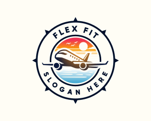 Sunrise Airplane Travel logo design