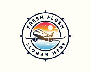 Sunrise Airplane Travel logo design