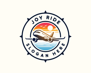 Sunrise Airplane Travel logo design