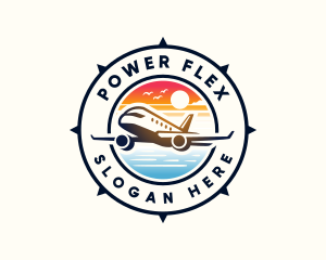 Sunrise Airplane Travel logo design