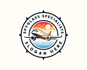 Sunrise Airplane Travel logo design