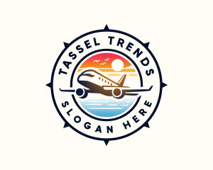 Sunrise Airplane Travel logo design